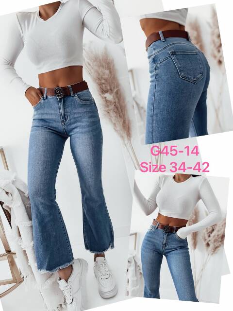 Jeansy damskie G45-14 1 kolor 34-42 1