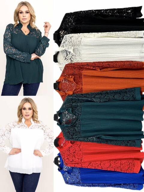 Bluzka damskie 8117 Mix kolor Standard (Towar Włoskie)