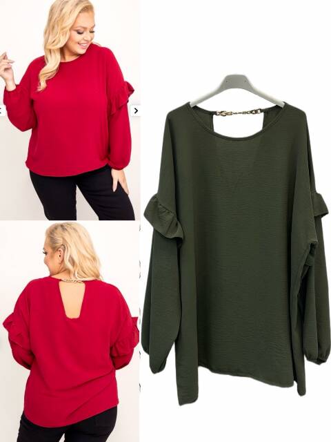 Bluzka damskie 8119 Mix kolor Standard (Towar Włoskie)