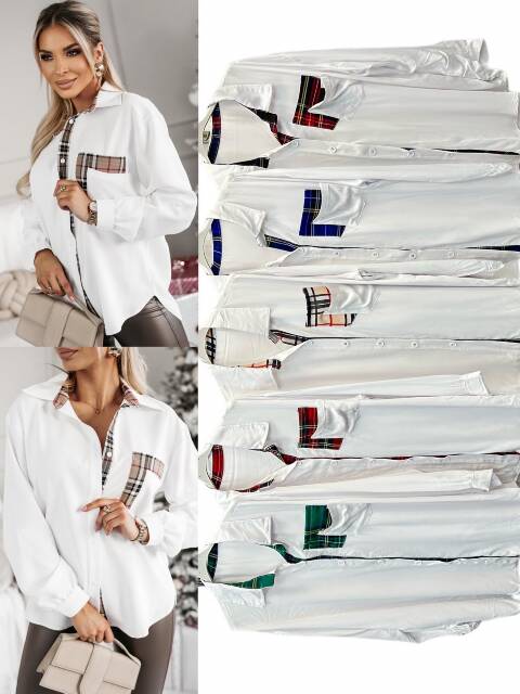 Koszula damskie 8121 Mix kolor Standard (Towar Włoskie) 1