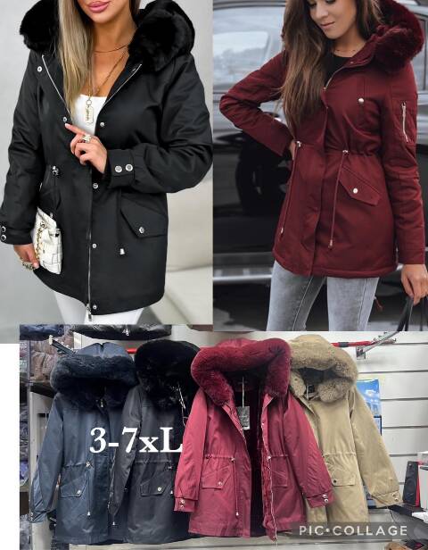 Kurtka damskie zimowa 8446 1 kolor 3XL-7XL 1