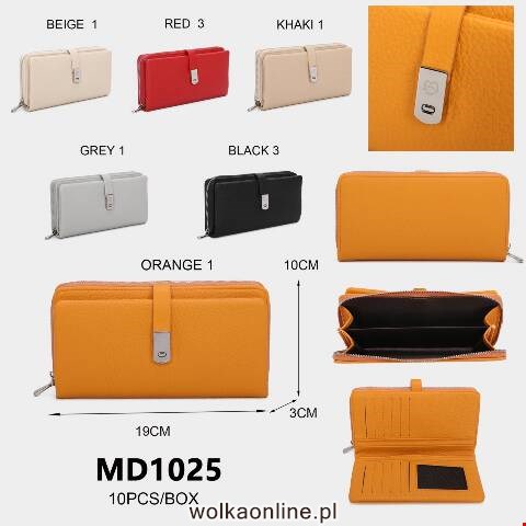 Portfel damskie MD1025 Mix kolor Standard
