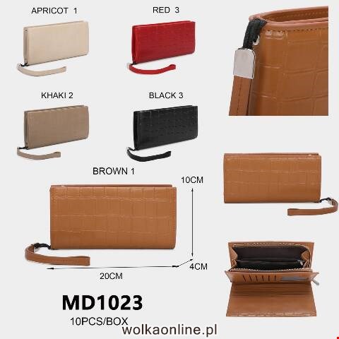 Portfel damskie MD1023 Mix kolor Standard