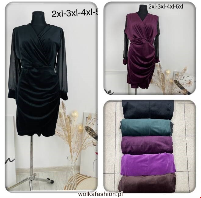 Sukienka damskie 8513 1 kolor  2XL-5XL (Towar Polskie)