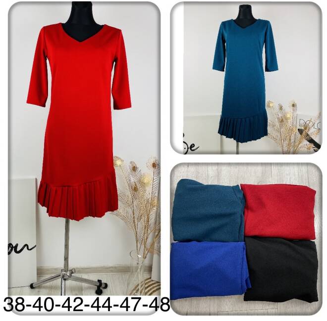 Sukienka damskie 8523 1 kolor  38-48 (Towar Polskie)