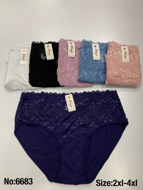 Majtki damskie 6683 Mix kolor 2XL-4XL 1