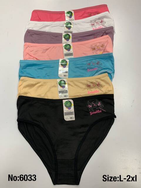 Majtki damskie 6033 Mix kolor 2XL-4XL 1