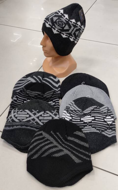 Czapka meskie 8605 Mix kolor Standard (Towar Tureckie) 1