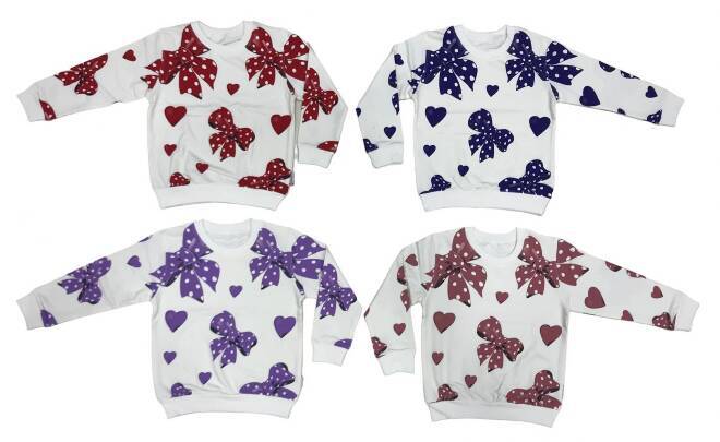 Bluza dziewczęca 8623 Mix KOLOR  110-128 (Towar Tureckie) 1