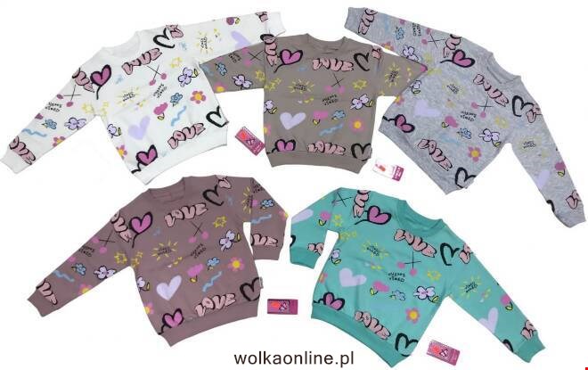 Bluza dziewczęca 8624 Mix KOLOR  110-128 (Towar Tureckie)
