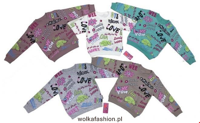 Bluza dziewczęca 8626 Mix KOLOR  110-128 (Towar Tureckie)