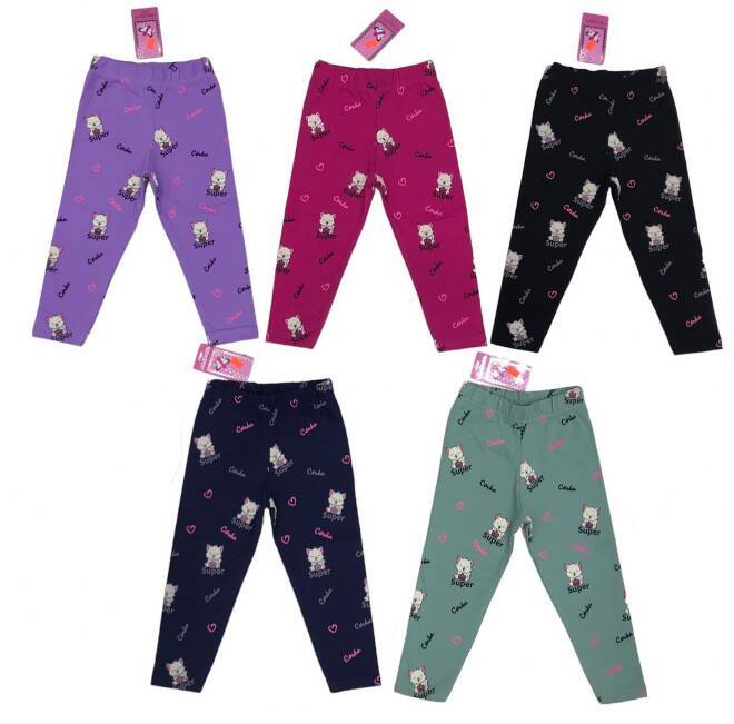 Leginsy dziewczęce 8630 Mix KOLOR  92-110 (Towar Tureckie) 1