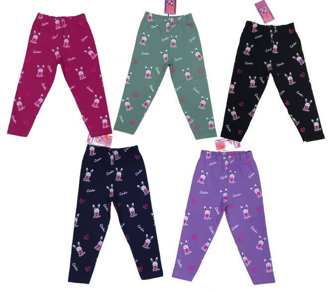 Leginsy dziewczęce 8632 Mix KOLOR  92-110 (Towar Tureckie)