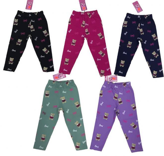 Leginsy dziewczęce 8633 Mix KOLOR  92-110 (Towar Tureckie) 1