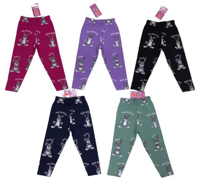 Leginsy dziewczęce 8634 Mix KOLOR  92-110 (Towar Tureckie) 1