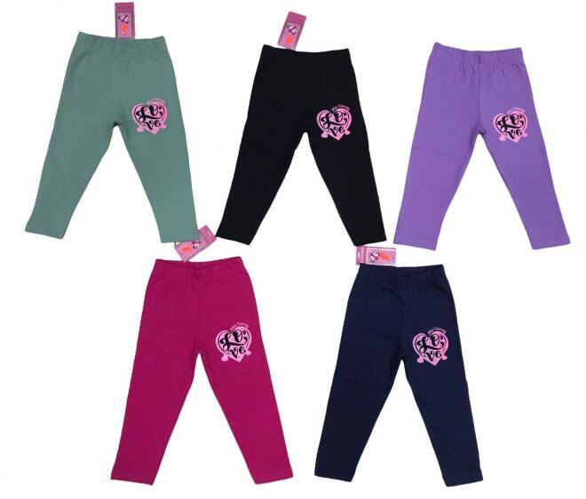 Leginsy dziewczęce 8635 Mix KOLOR  92-110 (Towar Tureckie) 1