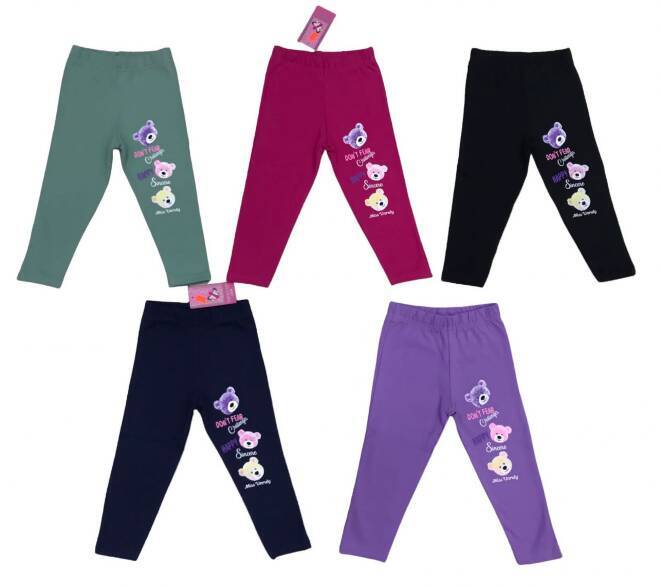 Leginsy dziewczęce 8636 Mix KOLOR  92-110 (Towar Tureckie) 1