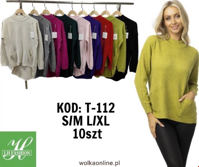 Sweter damskie T-112 Mix KOLOR  S/M-L/XL