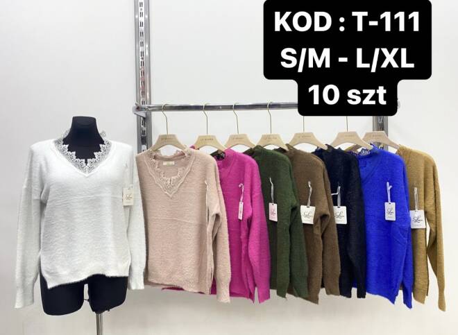Sweter damskie T-111 Mix KOLOR  S/M-L/XL 1
