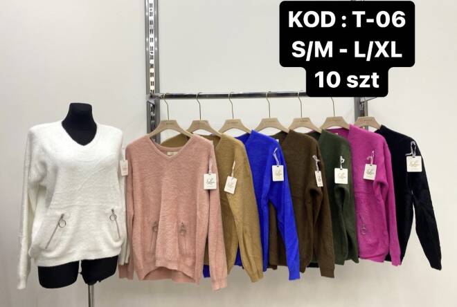 Sweter damskie T-06 Mix KOLOR  S/M-L/XL 1