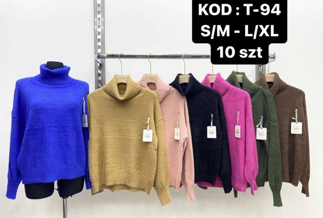 Sweter damskie T-94 Mix KOLOR  S/M-L/XL 1