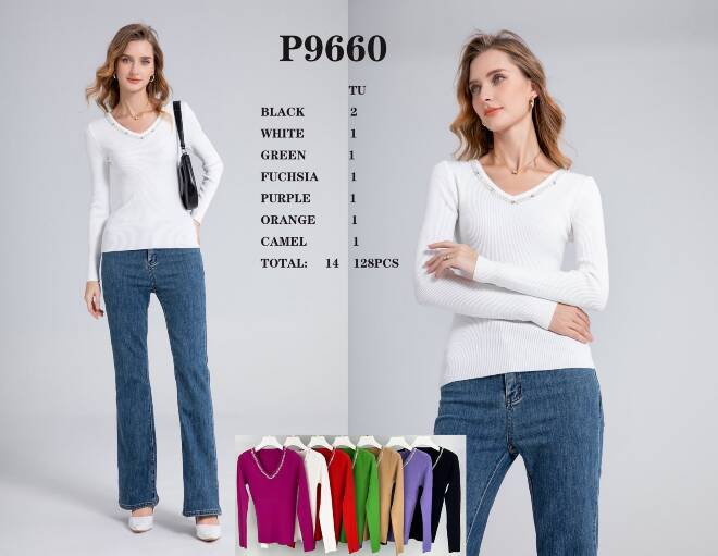Sweter damskie P9660 Mix KOLOR  Standard 1