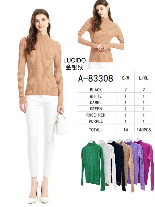 Sweter damskie A-83308 Mix KOLOR  S/M-L/XL