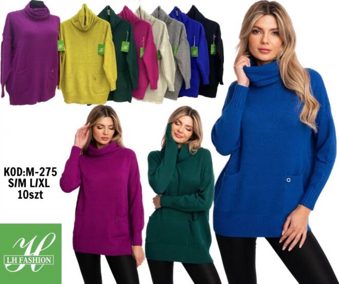 Sweter damskie M-275 Mix KOLOR  S/M-L/XL 1