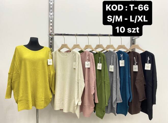Sweter damskie T-66 Mix KOLOR  S/M-L/XL 1