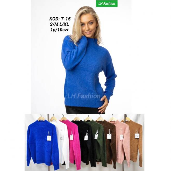 Sweter damskie T-15 Mix KOLOR  S/M-L/XL 1