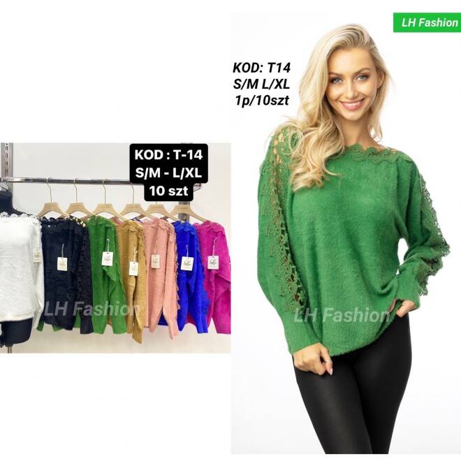 Sweter damskie T14 Mix KOLOR  S/M-L/XL 1