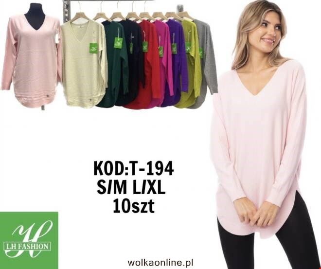 Sweter damskie T-194 Mix KOLOR  S/M-L/XL