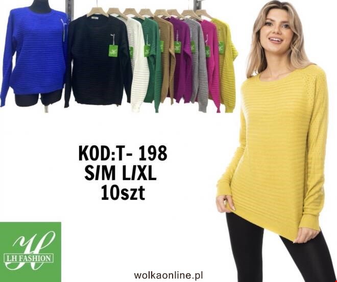 Sweter damskie T-198 Mix KOLOR  S/M-L/XL
