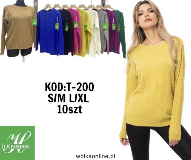 Sweter damskie T-200 Mix KOLOR  S/M-L/XL