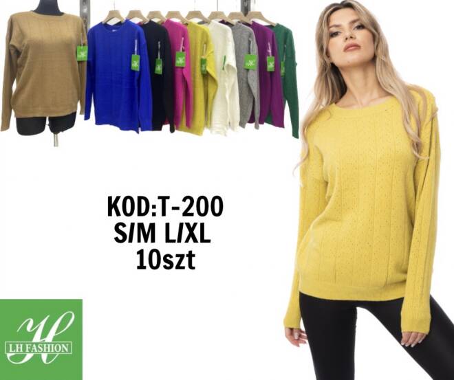 Sweter damskie T-200 Mix KOLOR  S/M-L/XL 1
