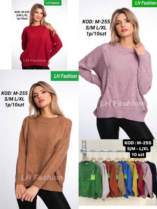 Sweter damskie M-255 Mix KOLOR  S/M-L/XL