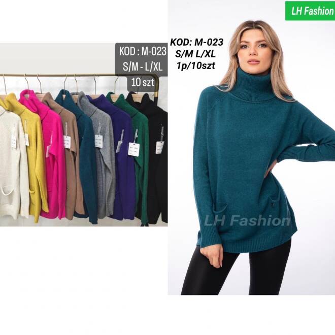Sweter damskie M-023 Mix KOLOR  S/M-L/XL 1