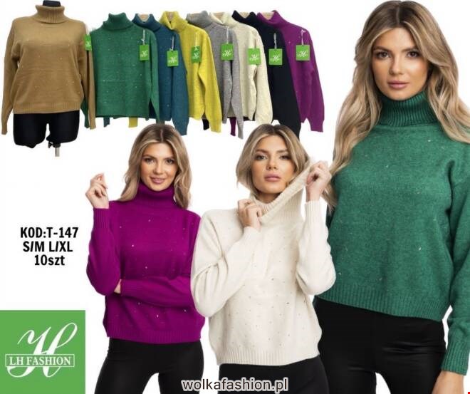 Sweter damskie T-147 Mix KOLOR  S/M-L/XL