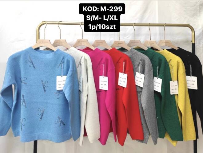Sweter damskie M-299 Mix KOLOR  S/M-L/XL 1