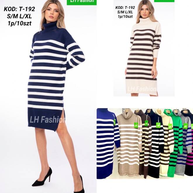Sukienka damskie T-192 Mix KOLOR  S/M-L/XL 1