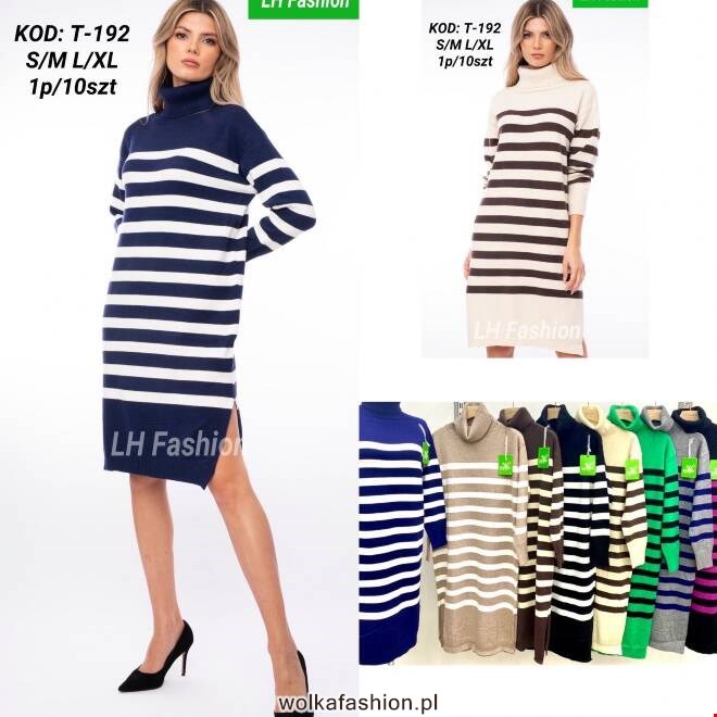Sukienka damskie T-192 Mix KOLOR  S/M-L/XL