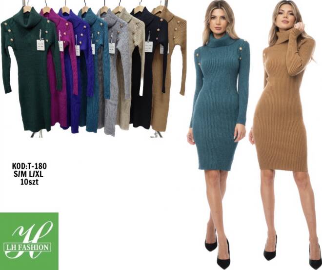 Sukienka damskie T-180 Mix KOLOR  S/M-L/XL