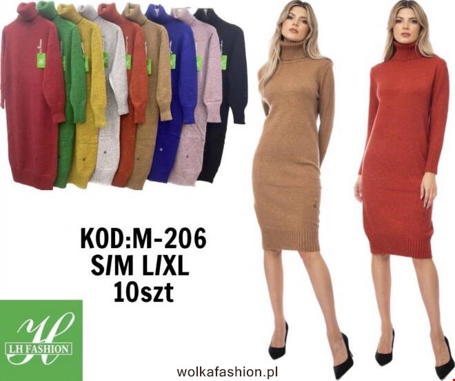 Sukienka damskie M-206 Mix KOLOR  S/M-L/XL