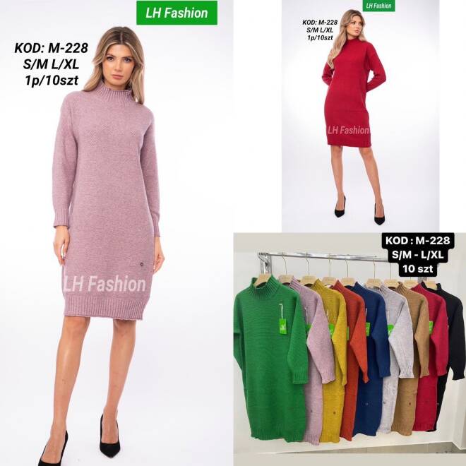 Sukienka damskie M-228 Mix KOLOR  S/M-L/XL 1
