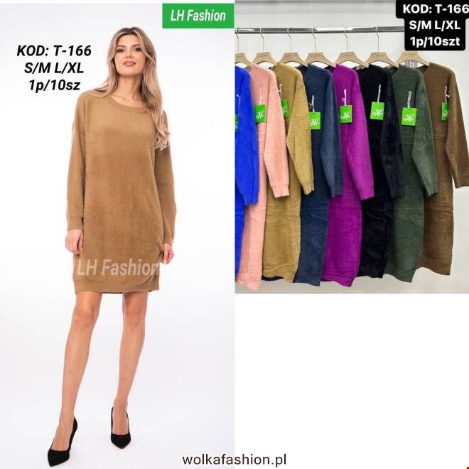 Sukienka damskie T-166 Mix KOLOR  S/M-L/XL