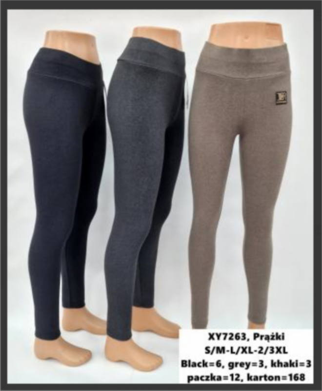 Leginsy damskie XY7263 Mix KOLOR  S-3XL