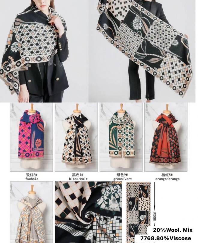 Szaliki damskie 7768 Mix KOLOR  Standard 1