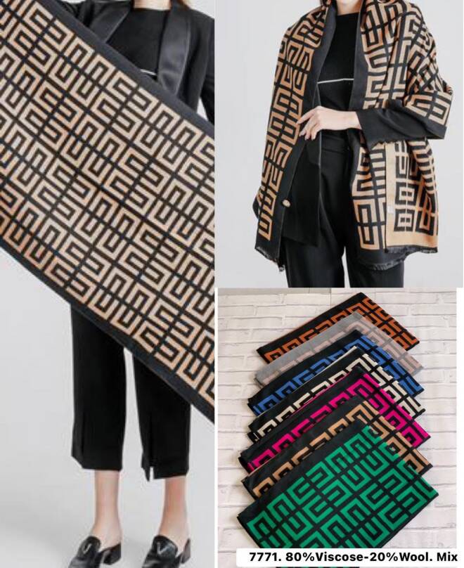 Szaliki damskie 7771 Mix KOLOR  Standard 1