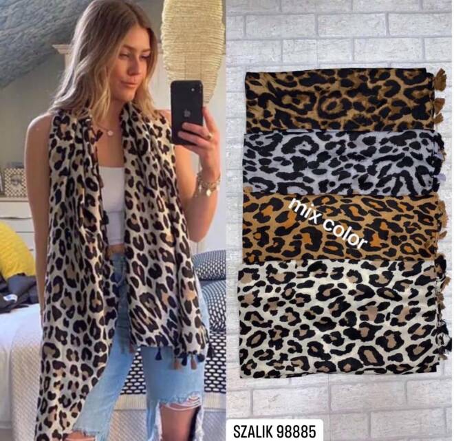 Szaliki damskie 98885 Mix KOLOR  Standard