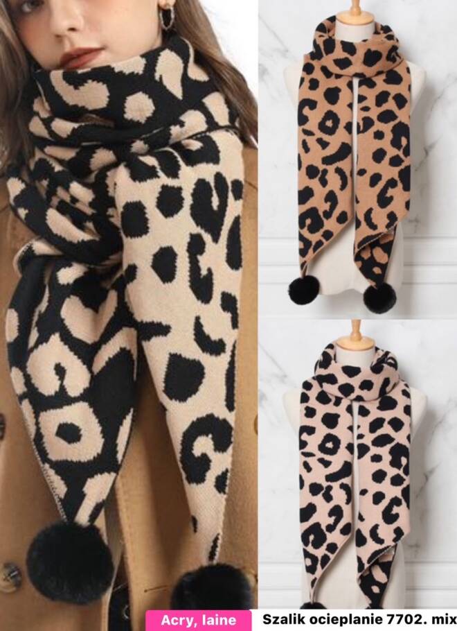 Szaliki damskie 7702 Mix KOLOR  Standard 1